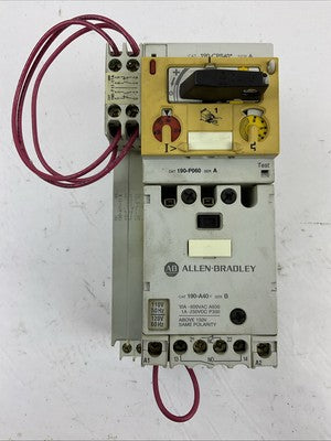 ALLEN BRADLEY STARTER 190-A40 120V COIL 190-P060 190-CPS40* 190-A11-11 190-T11-0