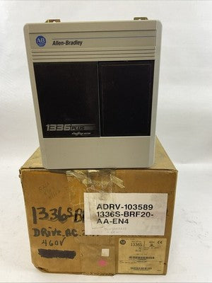 ALLEN BRADLEY 1336S-BRF20-AA-EN4 SER E AC DRIVE 2HP 460V SENSORLESS VECTOR0
