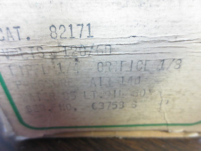 ASCO 82171 RED-HAT VALVE 120V 1/4" PIPE 1/8" ORIFICE 140, 85, 60psi NEW SURPLUS6