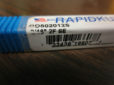 RAPIDKUT CUTTING TOOLS, LOT of 3 END MILLS 3/16" 4F SE, 1/8" 2F SE BE, 3/16" 2E.5