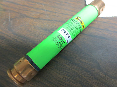 LOT of 5 / BUSSMANN FRS-R-5 FUSETRON TIME-DELAY FUSE 5A 600VAC  ENERGY EFFICIENT0