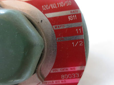 ASCO 8211C94 SOLENOID VALVE 110/120 1/2 PIPE 5/8 ORIFICE 100psi 4