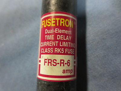 BUSS COOPER BUSSMANN FRS-R6 TIME DELAY LOW-PEAK FUSE 600VAC 6A - NEW SURPLUS1
