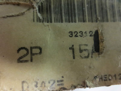 GE THED124015 HI-BREAK CIRCUIT BREAKER 15A 2-POLE 480VAC 250VDC3