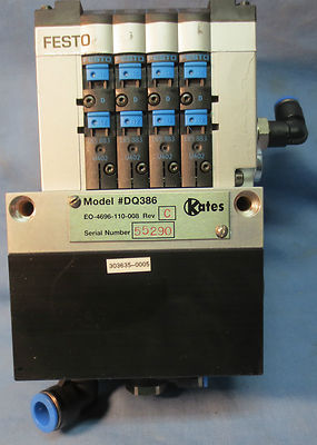 FESTO DQ386 / EO-4696-110-008 Rev. C, PNEUMATIC SOLENOID CONTROL VALVE ASSEMBLY0