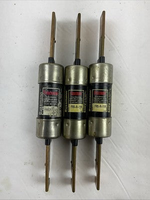 FUSETRON FRS-R 100 TIME DELAY DUAL ELEMENT 600VAC 100A CLASS K5 FUSE (LOT OF 3)0