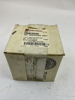 CUTLER HAMMER CE55CN3AB SIZE C SERIES B1 REVERSING CONTACTOR  COIL 110/120V5
