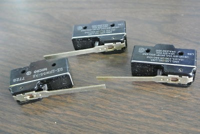 MICROSWITCH BZ-2RW55-A2 - LIMIT SWITCH - 15A @ 125, 250 or 480VAC - LOT of 3 NEW4