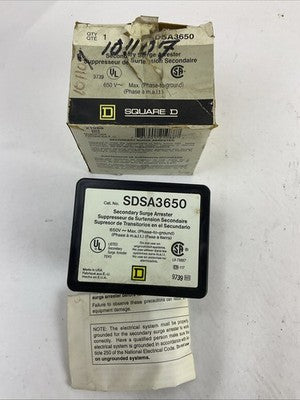 SQUARE D SDSA3650 650VAC SECONDARY SURGE ARRESTER0