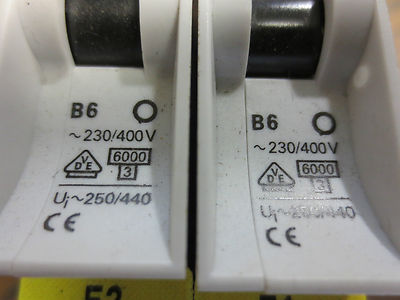 SIEMENS 5SX2 CIRCUIT BREAKER - 230/400V - LOT of 2...3