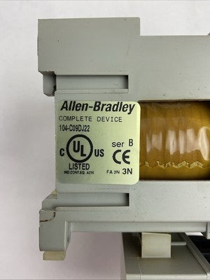 ALLEN BRADLEY 104-C09DJ22 REVERSING STARTER (100-C09*10 + 193-ED1CB 1.0-5.0A)1