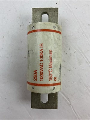 FERRAZ SHAWMUT AMP-TRAP A100P250-4 FORM 101 SEMICONDUCTOR FUSE 250A 1000VAC3