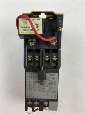 ALLEN BRADLEY 700-R400A1 SER B 852D-C SER G CONTROL TIMING RELAY 1.0 SEC 300V0