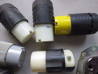 MIXED LOT of ELECTRICAL PLUGS and RECEPTACLES - VERY GOOD - LOT of 182