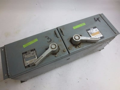 WESTINGHOUSE FDPT2611R TWIN PANEL SWITCH / BUS PLUG - 600V, 30A, 2-POLE0
