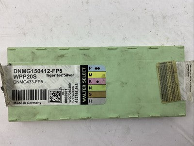 WALTER DNMG150412-FP5 WPP20S DNMG433-FP5 CARBIDE INSERT TIGER-TEC (BOX OF 10)3