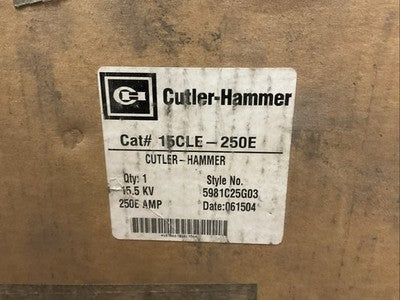 CUTLER HAMMER 15CLE-250E 15.5KV 250E AMP 5981C25G03 FUSE1