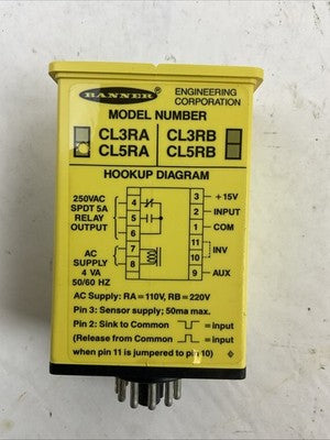 BANNER CL5RA LOGIC MODULE INPUT 110VAC1