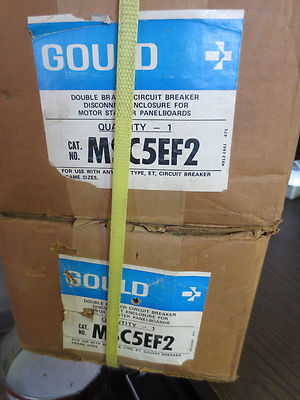 GOULD MSC5EF2 DBL BRANCH CIRC. BREAKER ENCLOSURE for MOTOR STARTER PANELBOARDS1