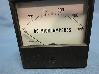 SIMPSON 17501 ANALOG PANEL METER, DC Current, 0µA to 500µA - NEW in BOX0