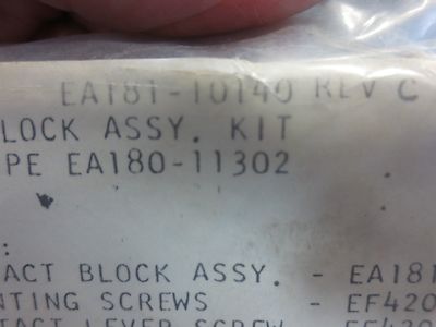 NAMCO EA181-10140 Rev. C CONTACT BLOCK ASSEMBLY KIT - NEW SURPLUS0