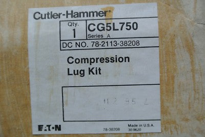 CUTLER-HAMMER CG5L750 - COMPRESSION LUG KIT - NEW SURPLUS1