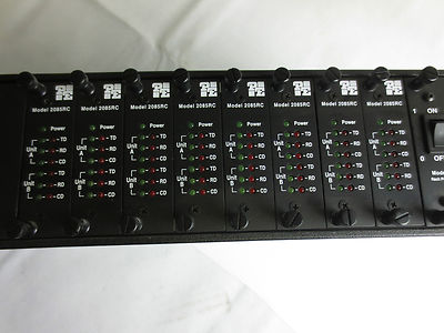 PATTON 1000RPSM / 1000R16P RACK POWER SUPPLY MODULE w/ 2085RC's2