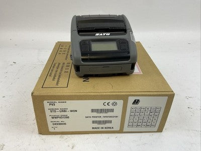 SATO PV3 BARCODE PRINTER STD-URBi-WON INPUT 9VDC 2A0