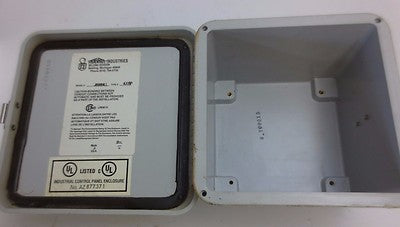 ROBROY / BELDING J606HLL - TYPE 4X6P INDUSTRIAL CONTROL ENCLOSURE PANEL  6" x 4"5