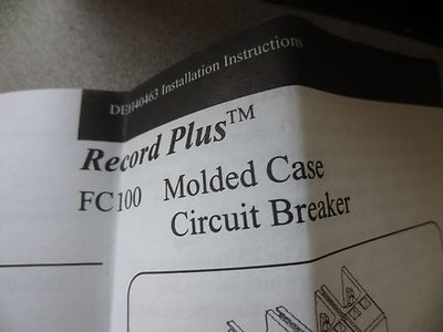 GE FCS36TE030R1 RECORD PLUS CIRCUIT BREAKER 30A, 480VAC, 3-POLE - NEW SURPLUS9