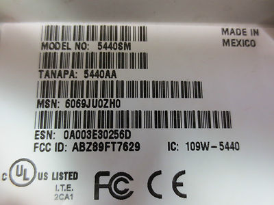 MOTOROLA CANOPY WIRELESS BROADBAND PLATFORM 5440SM / 5440AA 6069JU0ZH05