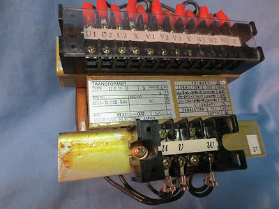 YASKAWA TRANSFORMER 313183-002 TYPE UAB-B 3-PHASE 1994-3 PRI V 575-545, SEC 500