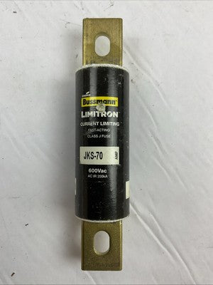 BUSSMANN JKS-70 LIMITRON CURRENT LIMITING FAST ACTING CLASS J FUSE 70AMP 600VAC0