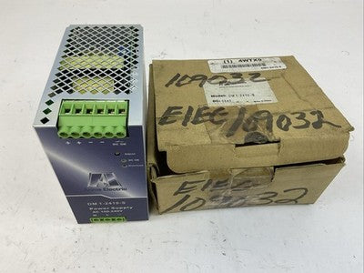 ACME ELECTRIC DM 1-2410-S POWER SUPPLY OUTPUT 24VDC 10A INPUT 100-240VAC 4.9A0