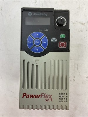 ALLEN BRADLEY 25A-D6P0N104 SER A FRN 2.002 AC DRIVE 2.2kW 3.0HP OUTPUT 0-460VAC0