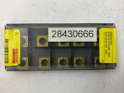 SANDVIK SCMT 09 T3 08-MM 2025 SCMT 3(2.5) 2-MM 2025 CARBIDE INSERT (BOX OF 10)0