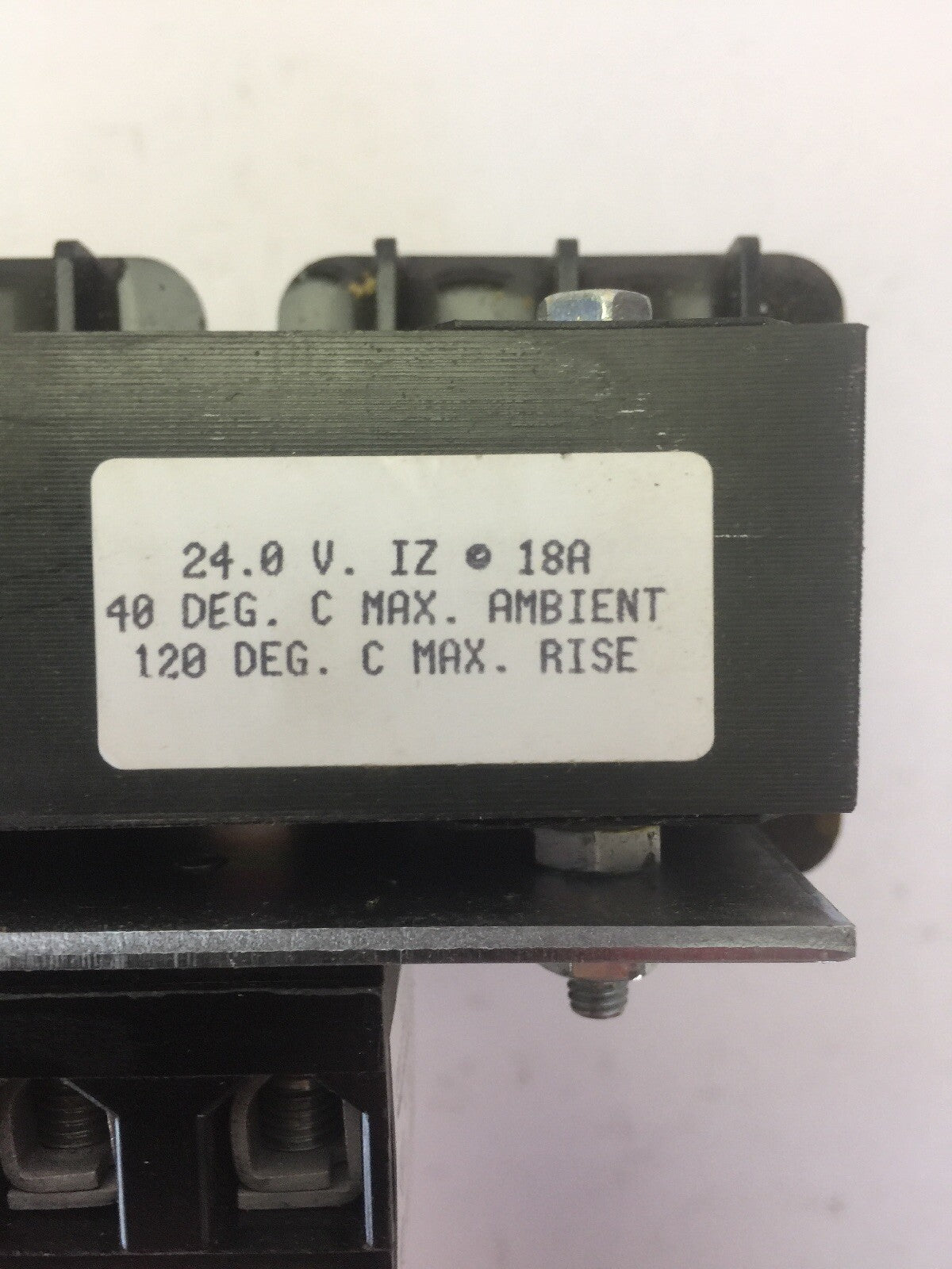 TCI KLR18CTB THREE PHASE LINE REACTOR 600V 60HZ 18A 3PH 24.0V. IZ @ 18A 2