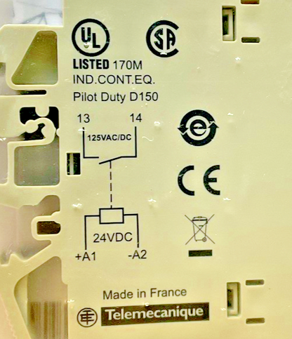 SCHNEIDER ELECTRIC ABR 2E116F RELAY MODULE 125VAC/DC 120..127V 60HZ3