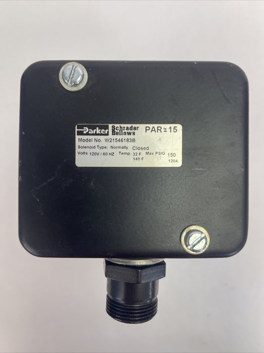 PARKER W21546183B PAR 15 SOLENOID TYPE NORMALLY CLOSED 120V 60HZ 0
