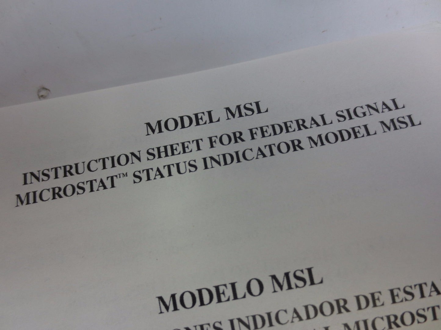 FEDERAL SIGNAL MSL5-120 - STATUS INDICATOR - 5-STACK LIGHTS - 120V5