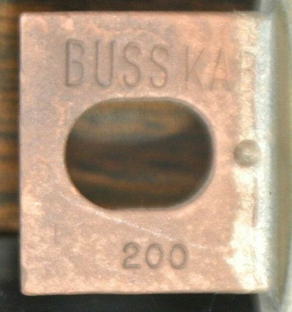 BOX of 5 / BUSSMANN / TRON KAB200 RECTIFIER FUSE / 250V / 200A / NEW SURPLUS2