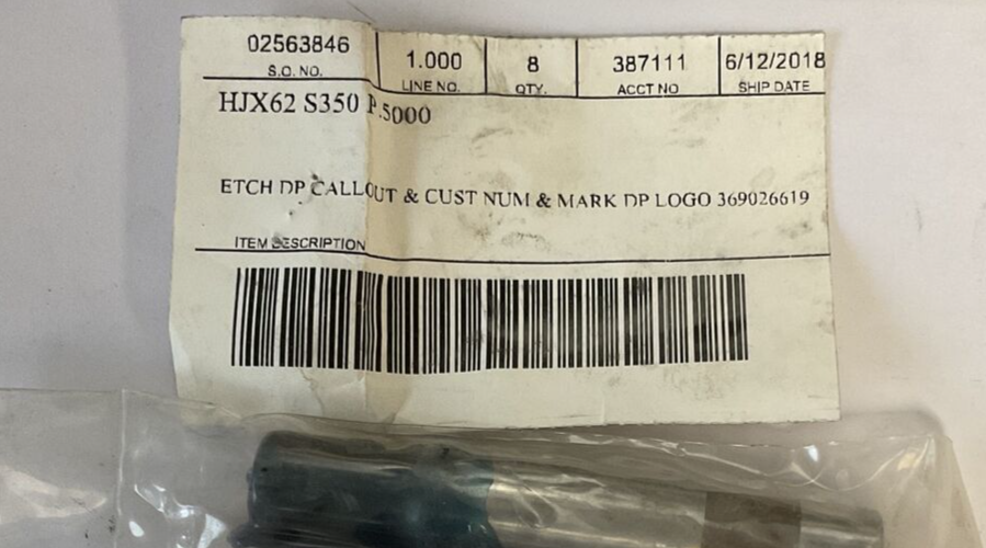 DAYTON HJX62 S350 P.5000 125 M2 P.5000 PUNCH ****LOTOF4**** 3690266191