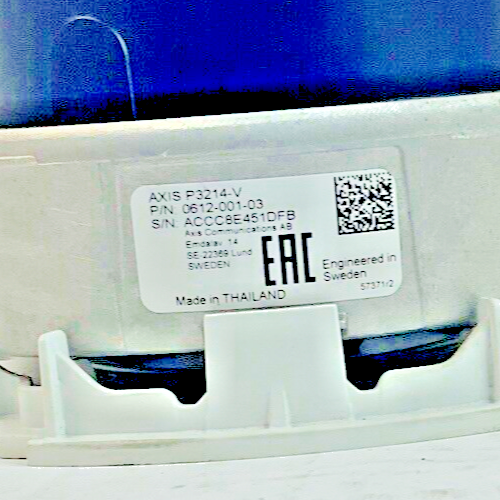 AXIS 0612-001-03 SURVEILLANCE SECURITY CAMERA 44-57VDC CLASS2 P3214-V3