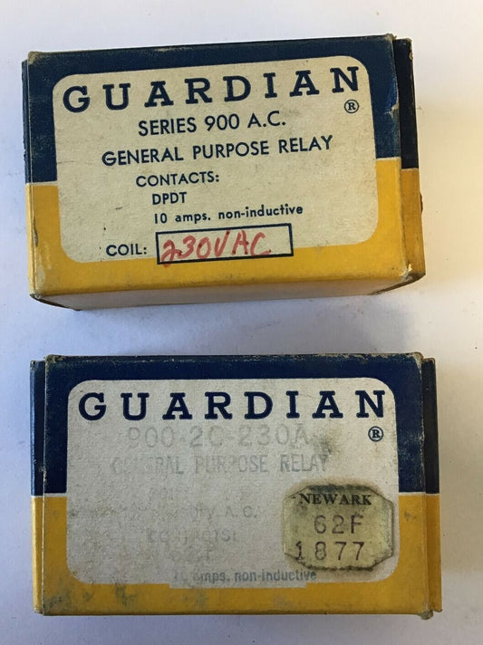 GUARDIAN 900-A410-060714-00 RELAY 230VAC 60CY SERIES 900 ***LOTOF2***0