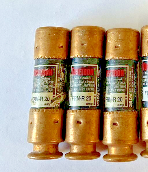 BUSSMANN FRN-R 15(3), FRN-R 20(3), FRN-R 5(1) FUSE FUSETRON 250VAC ***BAG OF 7**1