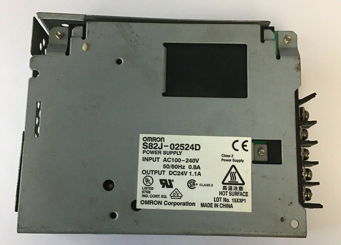 Omron S82J-02524D DC Power Supply 24 VDC 1.1A (BROKEN PLASTIC)6
