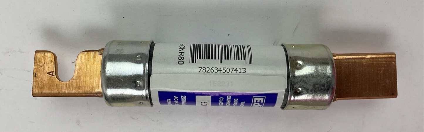 EDISON ECNR80 80AMP 250VAC 125VDC TIME-DELAY DUAL-ELEMENT CURRENT-LIMITING FUSE4