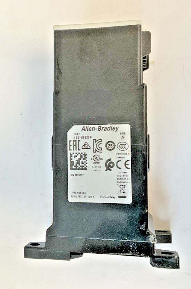 ALLEN BRADLEY 193-1EEGP OVERLOAD RELAY SER.A 20-100A E1005