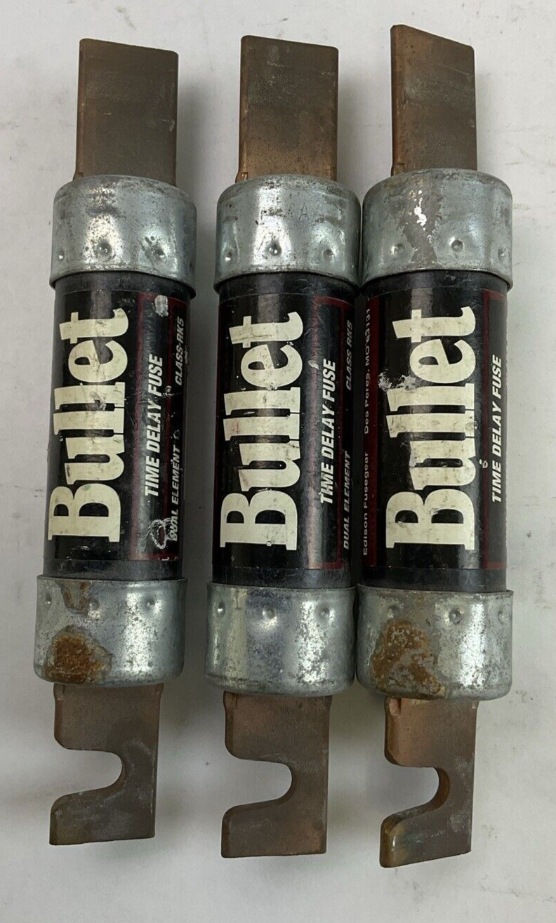 BULLET ECNR70 DUAL ELEMENT TIME DEALY FUSE 70AMP 250VAC (LOT OF 3)2