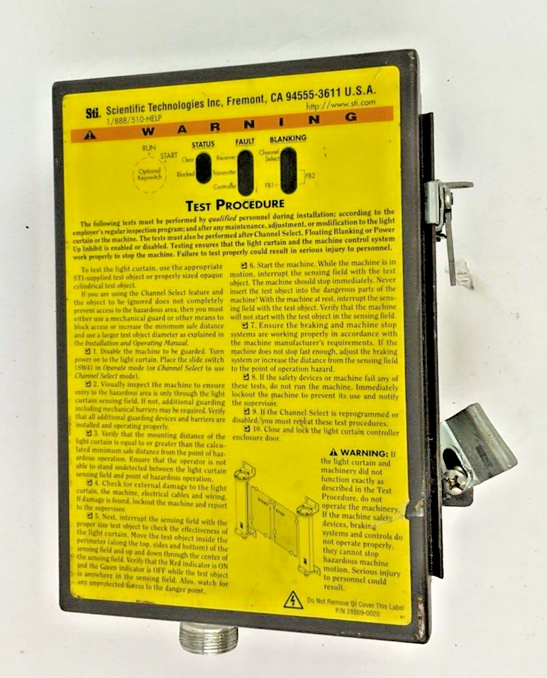 STI 70027-1000 LIGHT CURTAIN CONTROLLER LCC-FB-AC1-U 115VAC 50/60HZ 30VA0